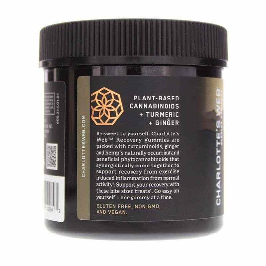 Hemp Extract-Infused Gummies Recovery Ginger Flavor, CW